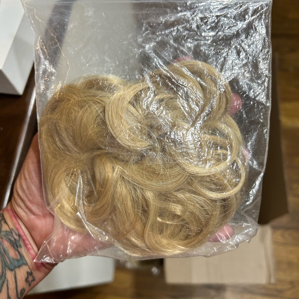Blonde Curly ponytail Hair Extension #3